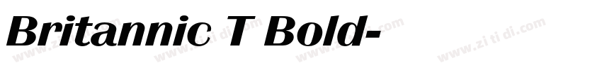 Britannic T Bold字体转换